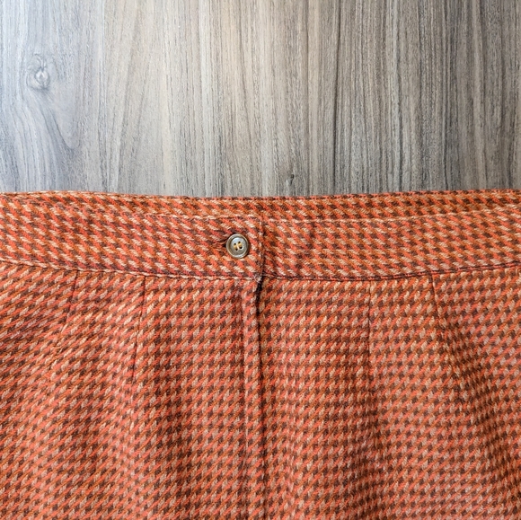 Vintage Orange Wool Skirt - 27in wide - Picture 3 of 5